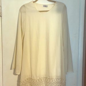 Long sleeve white dress